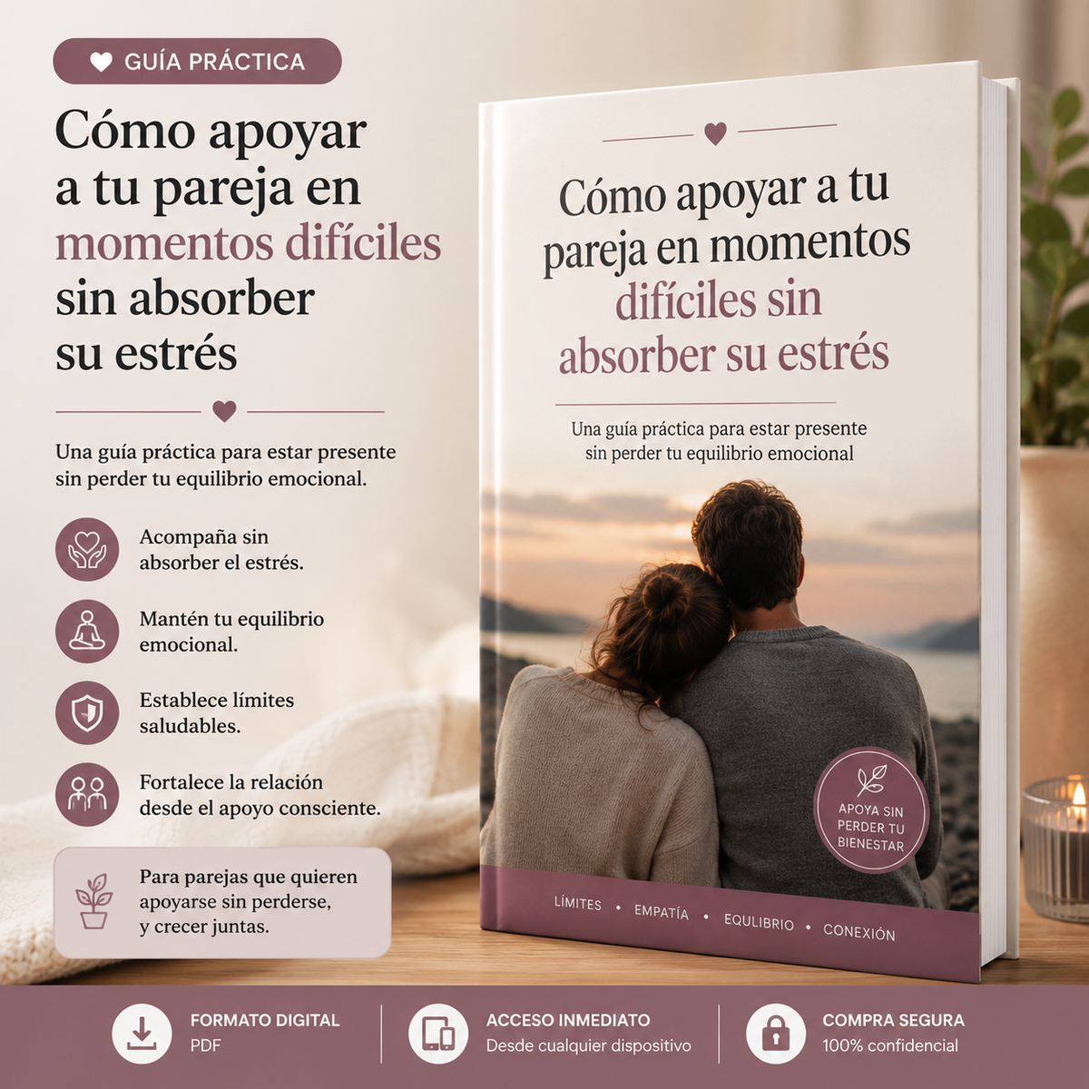 COMO APOYAR A TU PAREJA EN MOMENTOS DIFÍCILES SIN ABSORBER SU ESTRÉS